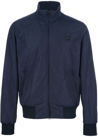 Fay Branded Zip Up Jacket - Lyst
