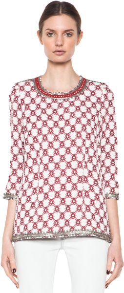 Isabel Marant Jacquard Top  - Lyst