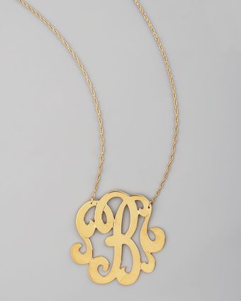 Jennifer Zeuner Swirly Initial Necklace B - Lyst