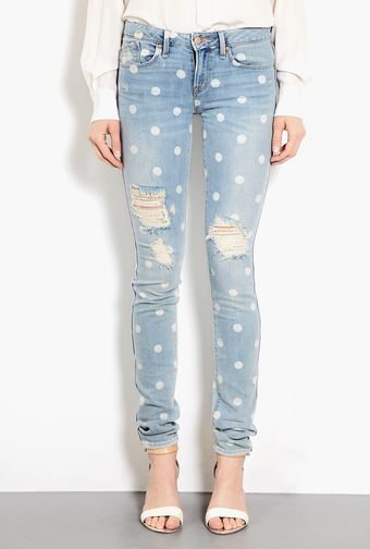 Marc By Marc Jacobs Rolled Slim Distressed Jeans - Lyst