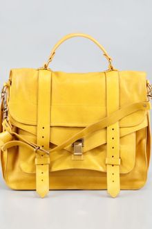 Proenza Schouler Large Satchel Bag Mustard - Lyst