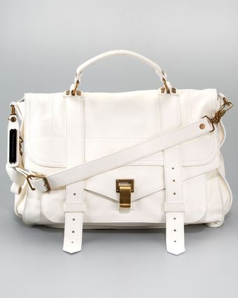 Proenza Schouler 1 Large Satchel Bag Whit - Lyst