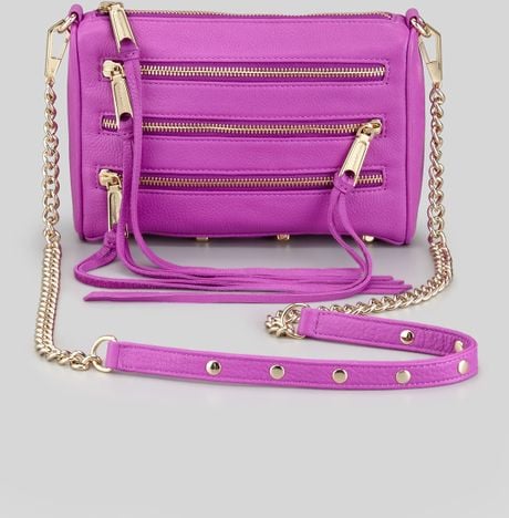 minkoff crossbody rebecca core purple bag mini lyst