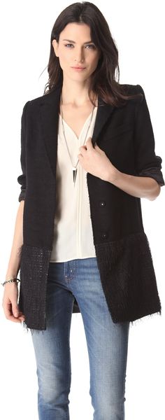 Smythe Fringe Coat - Lyst