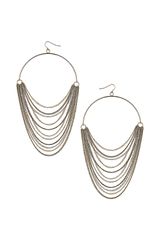 Topshop Multirow Hoop Earrings