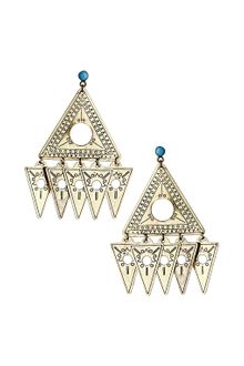 Topshop Aztec Triangle Drop Earrings - Lyst