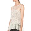 Valentino Four Leaf Clover Lace Top  in Beige (ivory) - Lyst