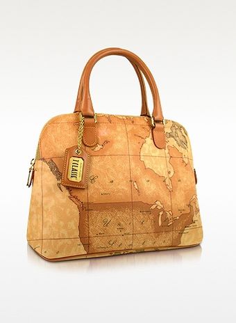 Alviero Martini 1a Classe 1a Prima Classe Geo Printed Top Zip Handbag - Lyst