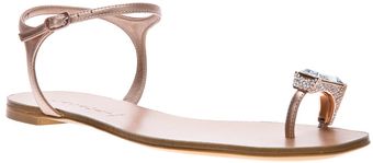 Casadei Jewel Embellished Sandal - Lyst