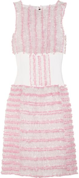 Christopher Kane Ruffled Silkorganza and Pvc Dress - Lyst