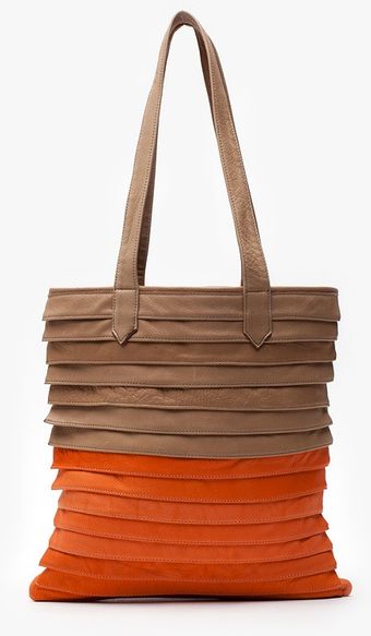 Collina Strada Toto Bag in Taupe and Salmon - Lyst