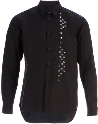 Comme Des Garçons Studded Button Down Shirt - Lyst
