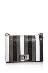 Fendi Bequin Stripe Crocodile Skin Bag