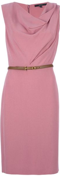 Gucci Belted Dress - Lyst