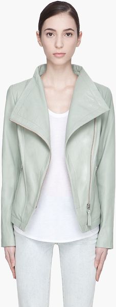 Mackage Dusty Green Tribeca Perfector Style Leather Jacket - Lyst