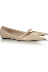 Marc Jacobs Glossedleather Mary Jane Flats