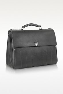 Maserati Leather Double Gusset Briefcase - Lyst