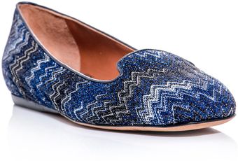 Missoni Metallic Knit Slipper Shoes - Lyst