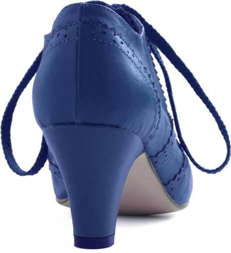 Modcloth Dance Instead Of Walking Heel in Blue in Blue - Lyst