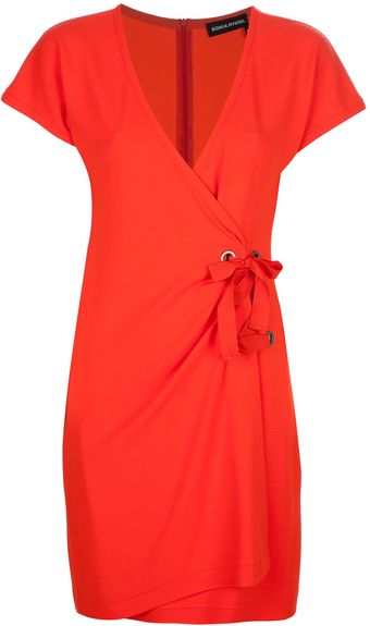 Sonia Rykiel Lace Tie Dress - Lyst
