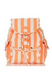 Topshop Stripe Denim Backpack - Lyst