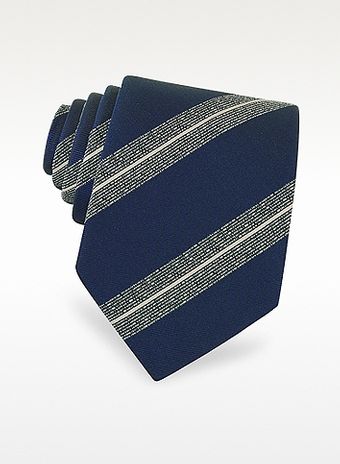 Valentino Narrow Regimental Woven Silk Tie - Lyst