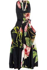 Vivienne Westwood Anglomania Gladiator Rose-Print Cotton Dress