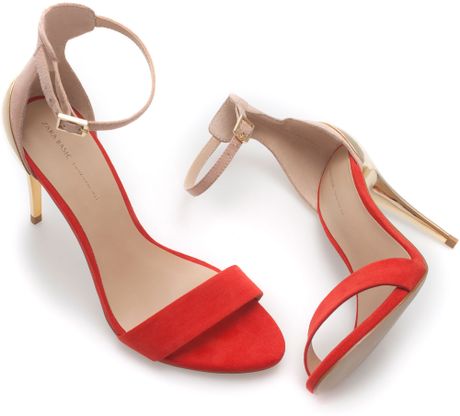 heels sandal heels zara heels zara red combination high heel sandal ...
