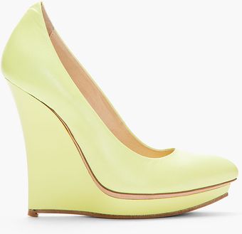 McQ by Alexander McQueen Leather Slim Wedge Pumps - Lyst