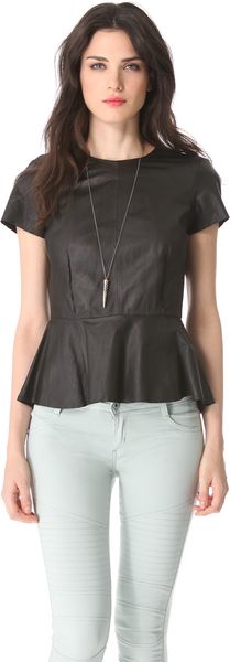 Muubaa Aquila Peplum Top - Lyst