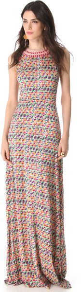 Saloni Ines Maxi Dress - Lyst
