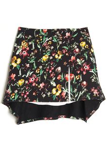 3.1 Phillip Lim Flower Print Skirt - Lyst