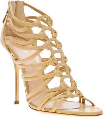 Casadei Knotted Strap Sandal - Lyst