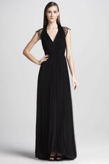 Catherine Deane Lacesleeve Tulle Gown - Lyst