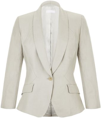 Nicole Farhi Ruffle Back Jacket - Lyst