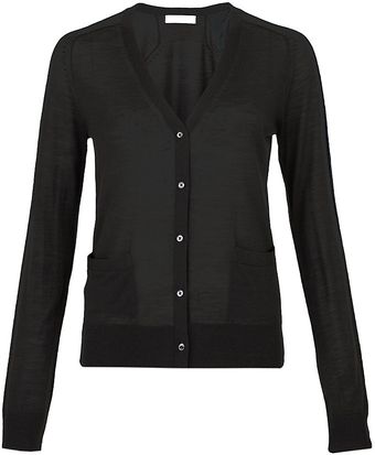 Nicole Farhi Superfine Merino Cardigan - Lyst