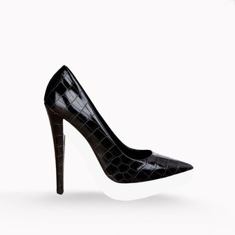 Stella McCartney Mock Croc Lauren Pump 135mm - Lyst