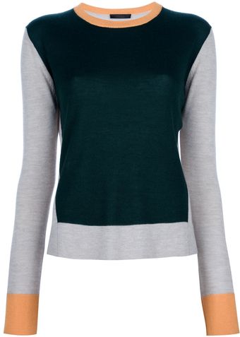 The Row Tricolour Jersey Sweater - Lyst