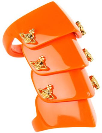 Vivienne Westwood Resin Armour Ring - Lyst