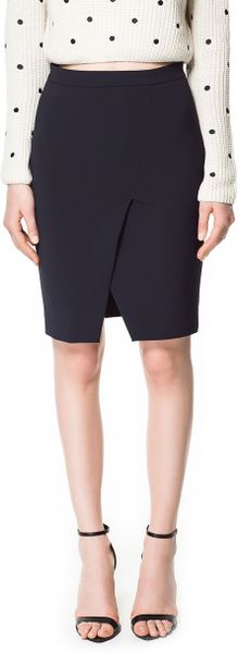 zara split skirt