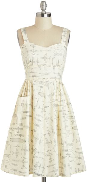 ModCloth On A Barrel Roll Dress - Lyst