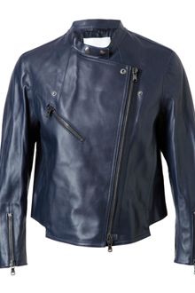 3.1 Phillip Lim Polished Leather Motorcycle Jacket - Lyst
