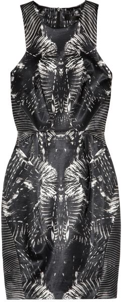Aminaka Wilmont Printed Satin Dress - Lyst