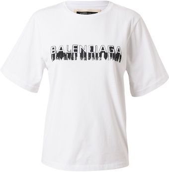 Balenciaga Embroidered Cotton Tshirt - Lyst
