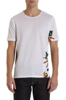 Balenciaga Micro Honeycomb and Floral Side Patch Tee - Lyst