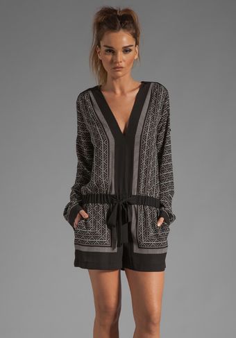 BCBGMAXAZRIA Short Romper  - Lyst