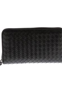 Bottega Veneta Woven Zip Around Purse - Lyst