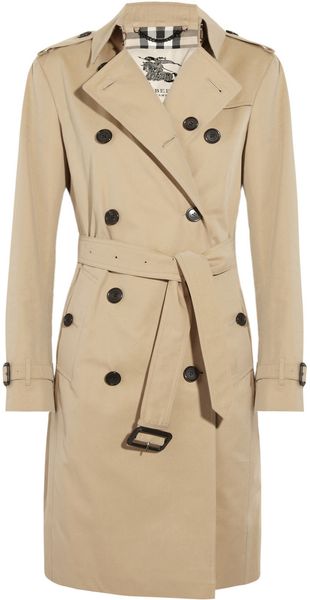 Burberry Cotton-Twill Trench Coat - Lyst
