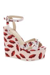 Carvela Gardinia Lips Print Wedges