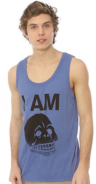 Cheap Monday The I Am Cm Joseph Tank Top in Azur Blue - Lyst